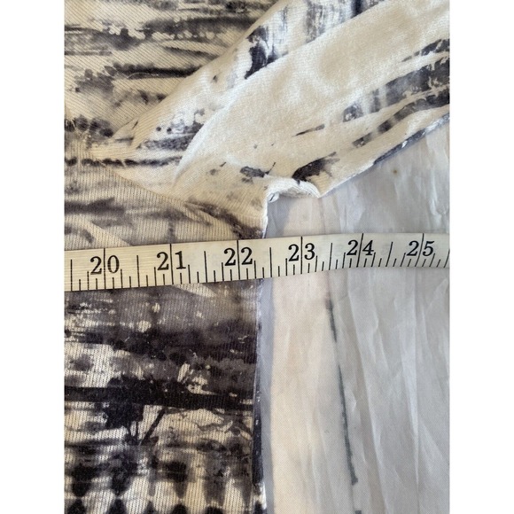 Energe Shirt‎ Women 1X Teal Tunic Top 3/4 Sleeves Crochet Beads - Picture 7 of 10